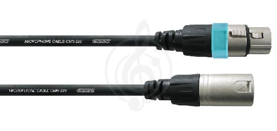 XLR-XLR микрофонный кабель XLR-XLR микрофонный кабель Cordial Cordial CCM 20 FM микрофонный кабель XLR female/XLR male, 20,0 м, черный CCM 20 FM - фото 1
