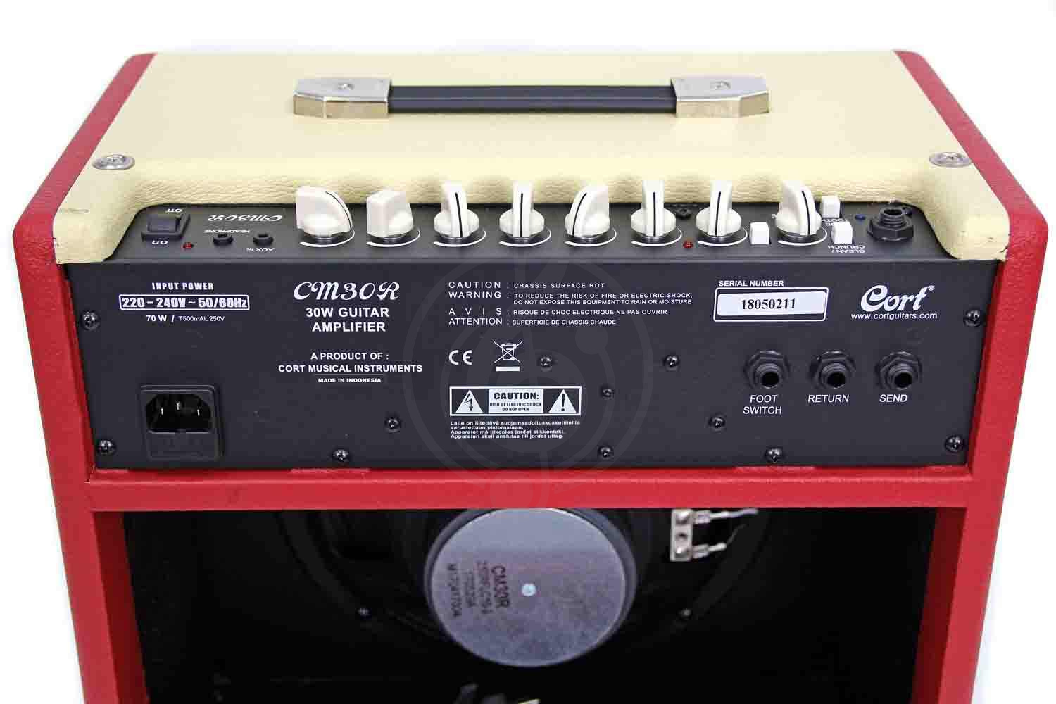 Комбоусилитель для электрогитары Cort CM30R-EU-DR CM Series - Гитарный комбоусилитель, красный, 30Вт, Cort CM30R-EU-DR CM Series в магазине DominantaMusic - фото 3