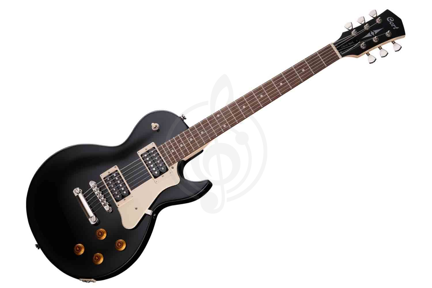 Электрогитара Les Paul Cort CR100-BK Classic Rock - Электрогитара, черная, Cort CR100-BK в магазине DominantaMusic - фото 1