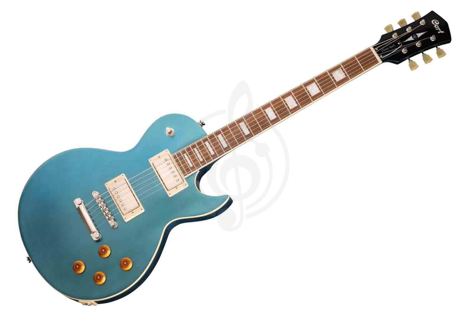 Электрогитара Les Paul Cort CR200-WBAG-FBL Classic Rock - Электрогитара, синяя, с чехлом, Cort CR200-WBAG-FBL в магазине DominantaMusic - фото 1