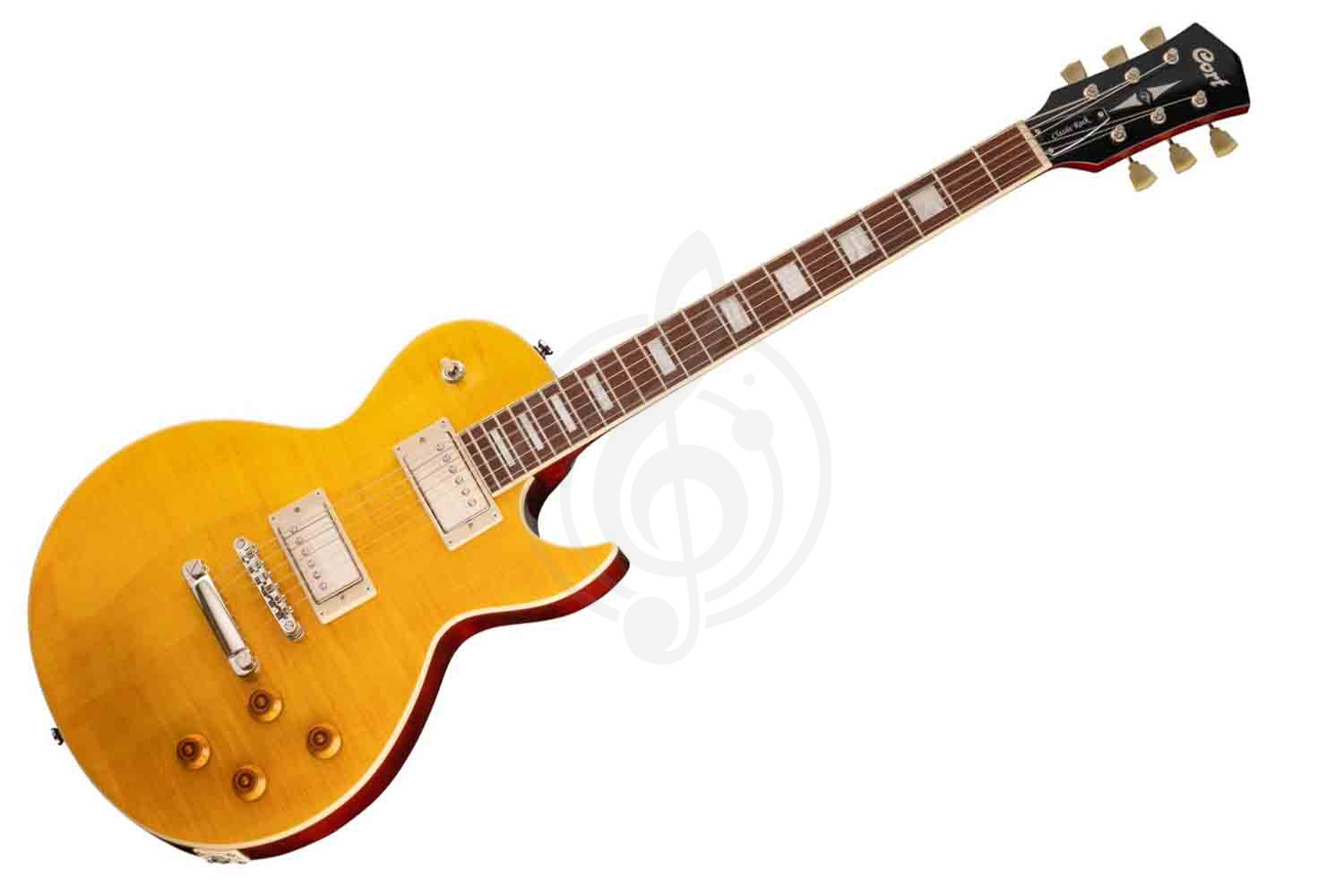 Электрогитара Les Paul Cort CR250-WBAG-ATA Classic Rock - Электрогитара, цвет янтарь, с чехлом,  CR250-WBAG-ATA в магазине DominantaMusic - фото 1