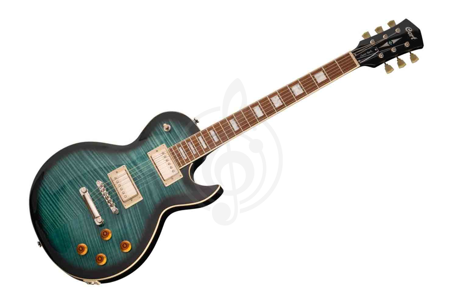 Электрогитара Les Paul Cort CR250-WBAG-DBB Classic Rock - Электрогитара, темно-синяя, с чехлом, Cort CR250-WBAG-DBB в магазине DominantaMusic - фото 1