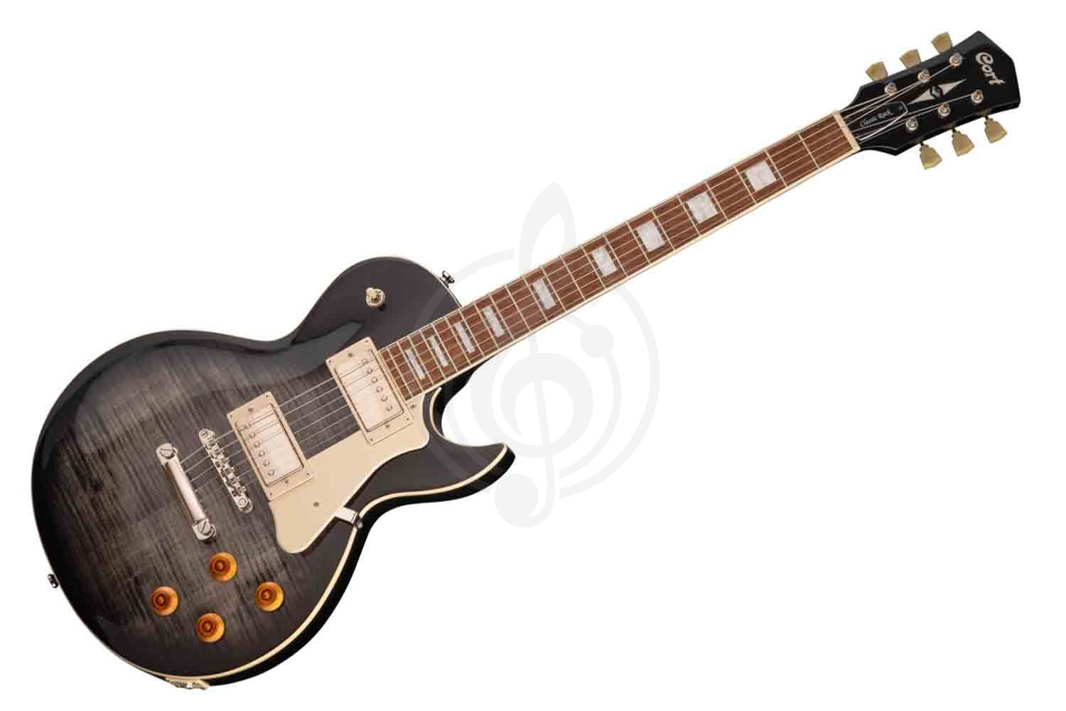 Электрогитара Les Paul Cort CR250-WBAG-TBK Classic Rock - Электрогитара, черная, с чехлом, Cort CR250-WBAG-TBK в магазине DominantaMusic - фото 1