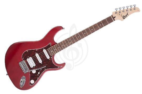 Электрогитара Stratocaster Cort G110-WBAG-OPBC G Series - Электрогитара, красная, с чехлом, Cort G110-WBAG-OPBC в магазине DominantaMusic - фото 1