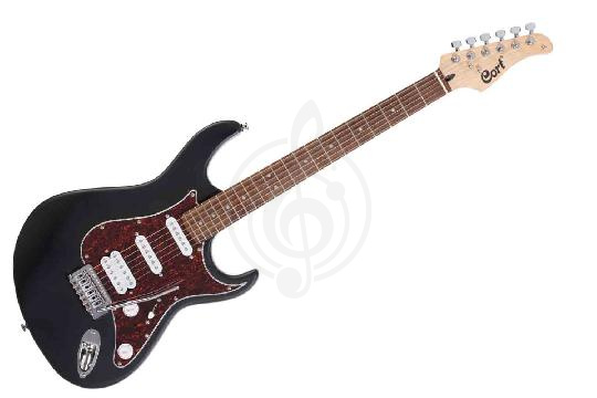Электрогитара Stratocaster Cort G110-WBAG-OPBK G Series - Электрогитара, черная, с чехлом, Cort G110-WBAG-OPBK в магазине DominantaMusic - фото 1
