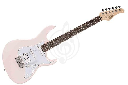 Электрогитара Stratocaster Cort G200-WBAG-PPK G Series - Электрогитара, розовая, с чехлом, Cort G200-WBAG-PPK в магазине DominantaMusic - фото 1