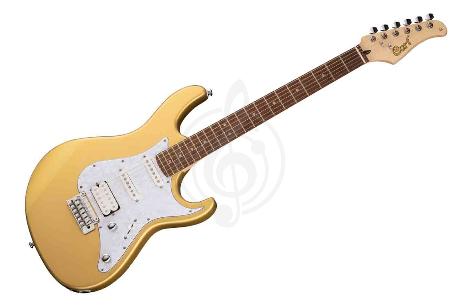 Электрогитара Stratocaster Cort G250-WBAG-CGM G Series - Электрогитара, золото, с чехлом, Cort G250-WBAG-CGM в магазине DominantaMusic - фото 1