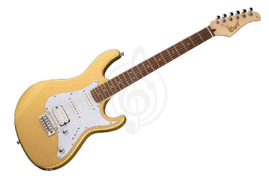 Электрогитара Stratocaster Cort G250-WBAG-CGM G Series - Электрогитара, золото, с чехлом, Cort G250-WBAG-CGM в магазине DominantaMusic - фото 1