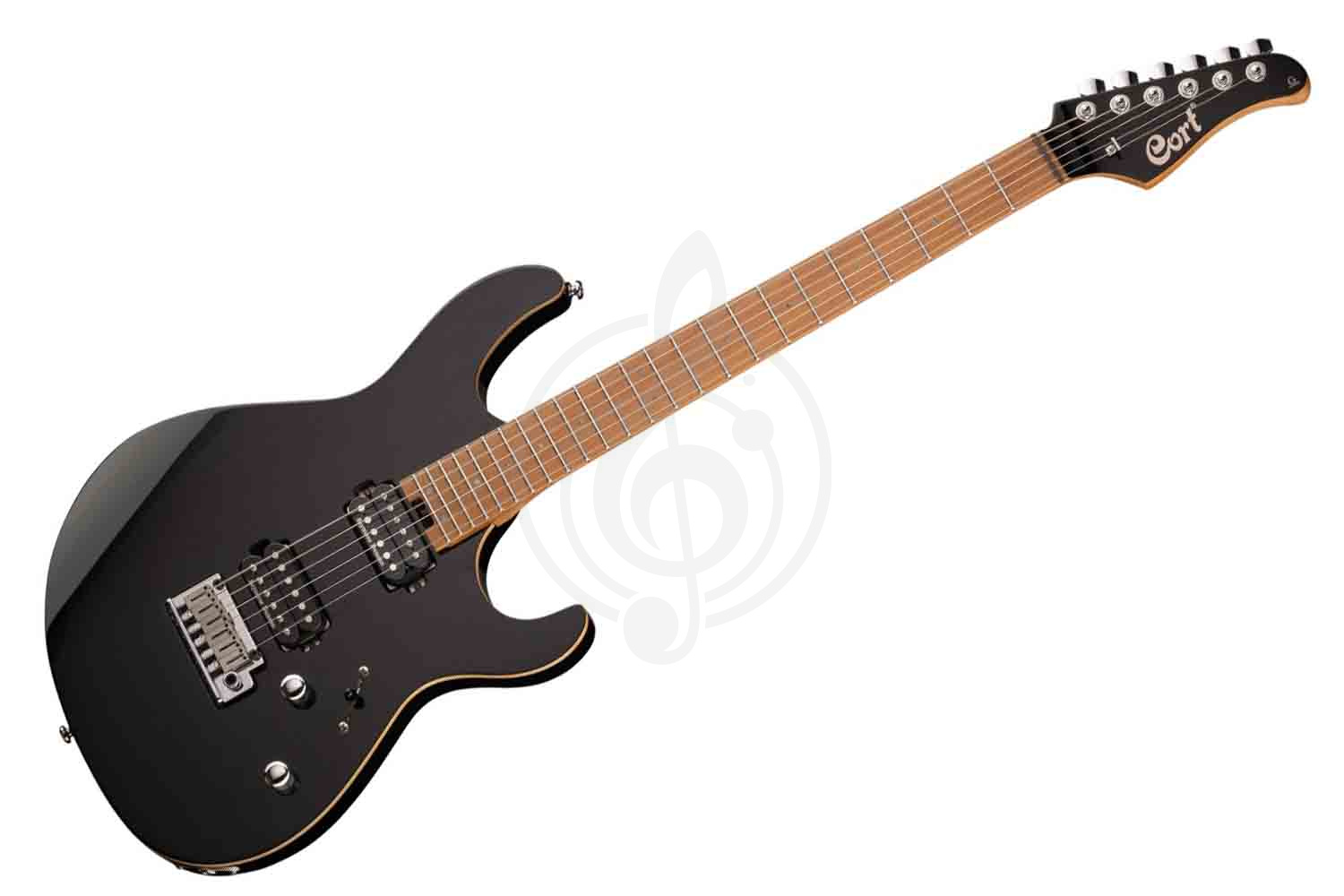 Электрогитара Stratocaster Cort G300-PRO-WBAG-BK G Series - Электрогитара, черная, с чехлом, Cort G300-PRO-WBAG-BK в магазине DominantaMusic - фото 1