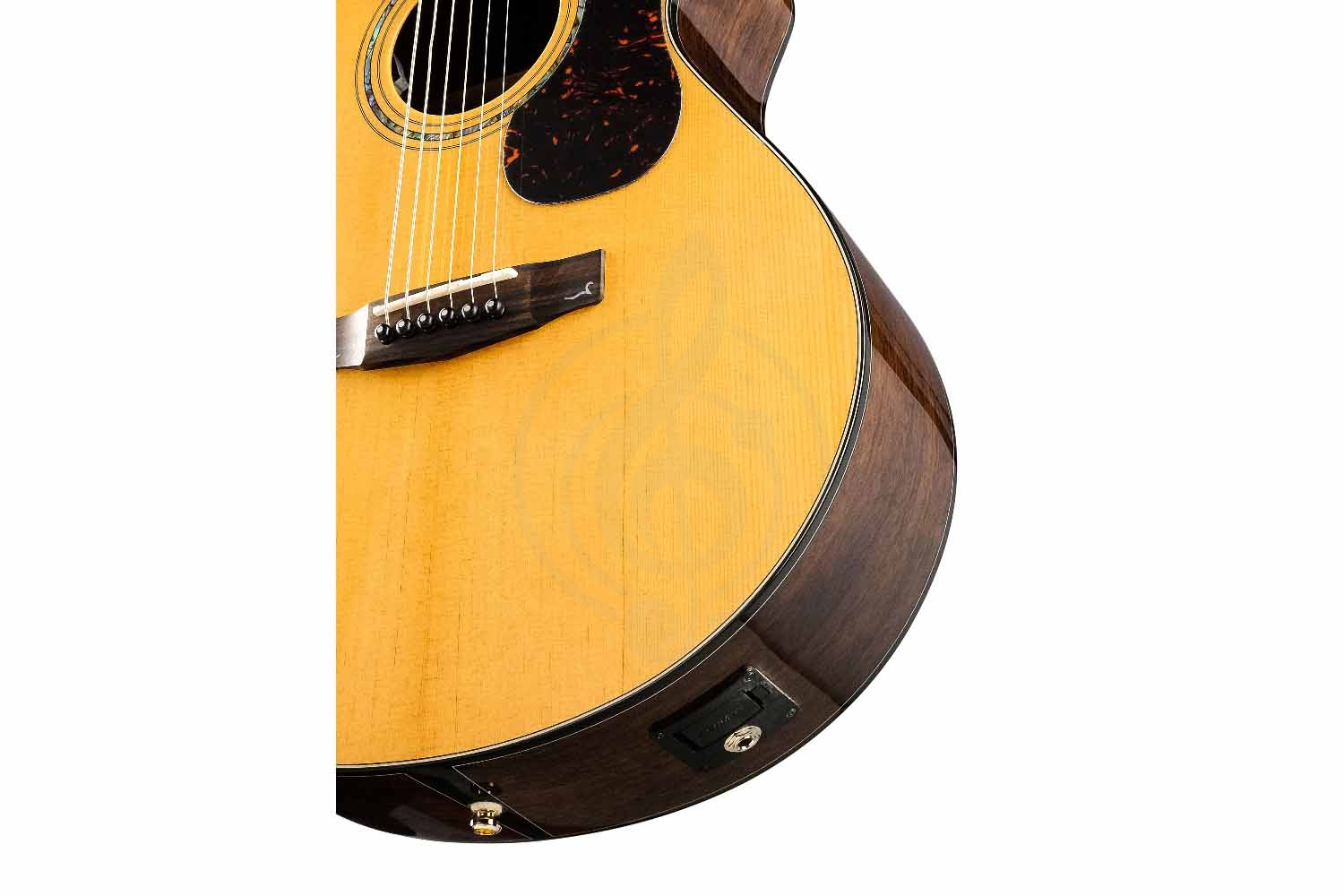 Электроакустическая гитара Cort Gold-MC6-Ovangkol-WCASE-NAT Gold Series - Электроакустическая гитара, Cort Gold-MC6-Ovangkol-WCASE-NAT Gold Series в магазине Доминанта мьюзик - фото 9