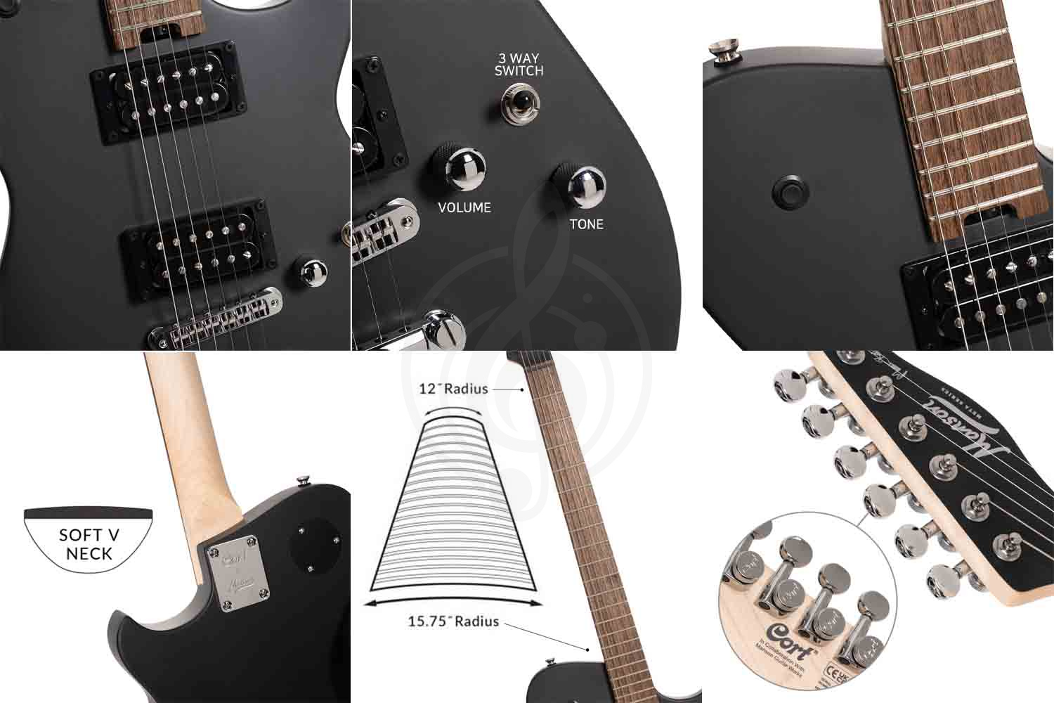 Cort MBM-2H-RS META Series - Электрогитара - фото 4 Электрогитара Telecaster Cort MBM-2H-RS META Series - Электрогитара, MBM-2H-RS в магазине DominantaMusic - фото 4