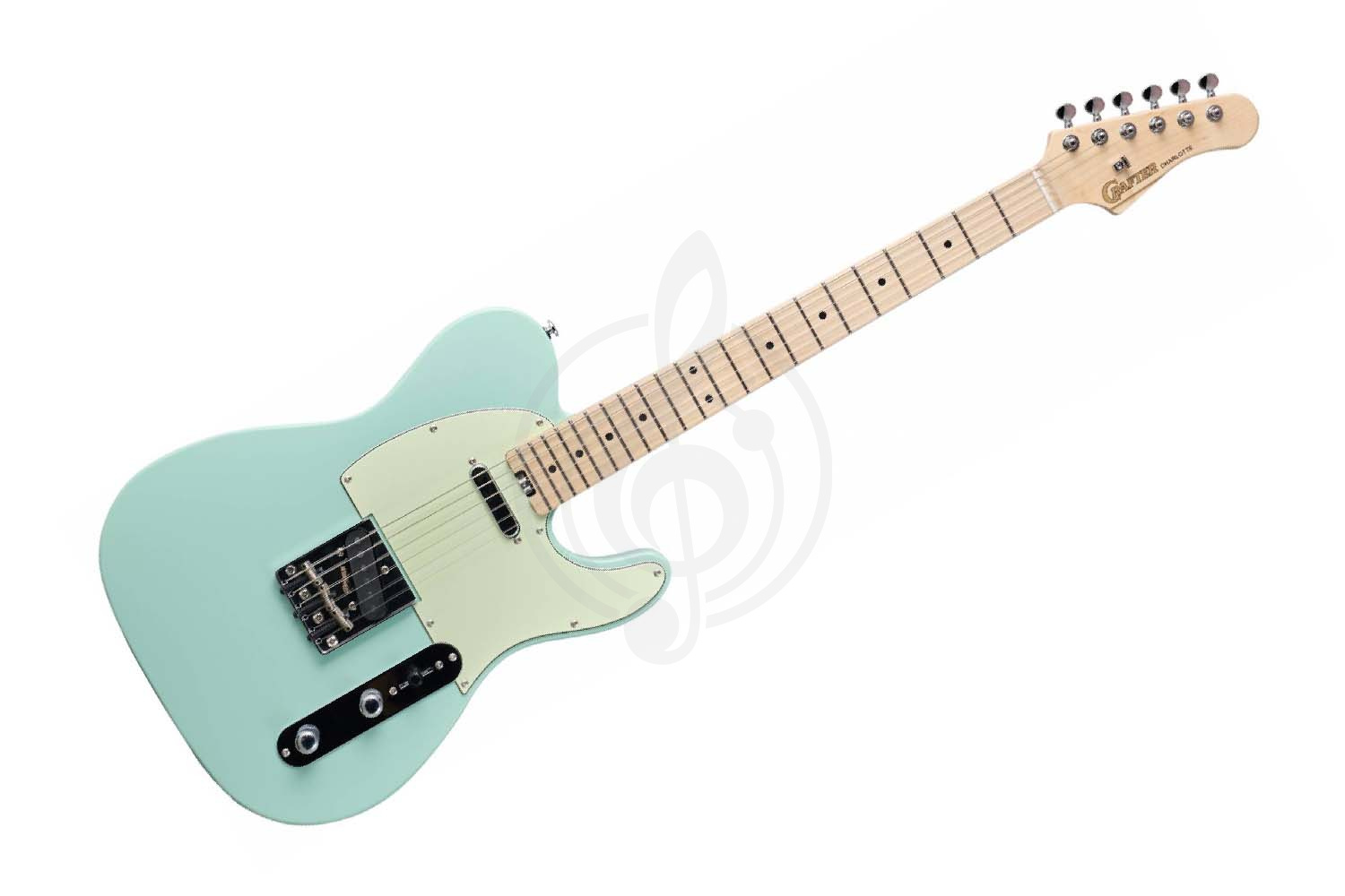 Электрогитара Telecaster CRAFTER Charlotte T MP Ara Green - Электрогитара, Crafter Charlotte T MP Ara Green в магазине Доминанта мьюзик - фото 1