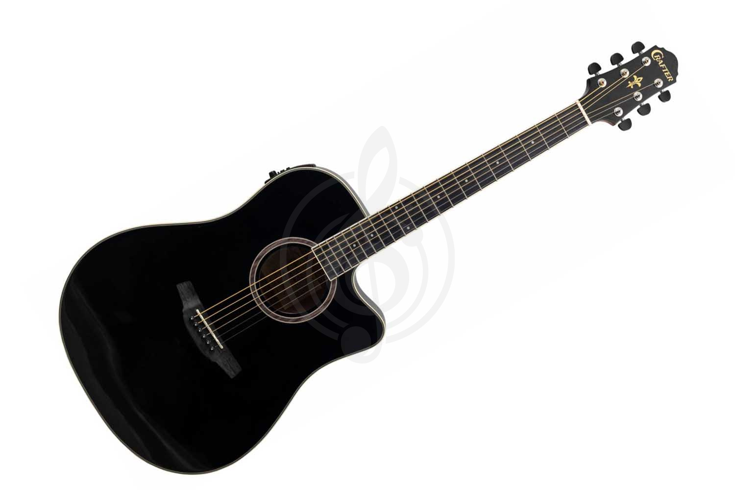 Электроакустическая гитара CRAFTER HD-250 CE/BK - Гитара электроакустическая,  HD-250 CE/BK в магазине DominantaMusic - фото 1