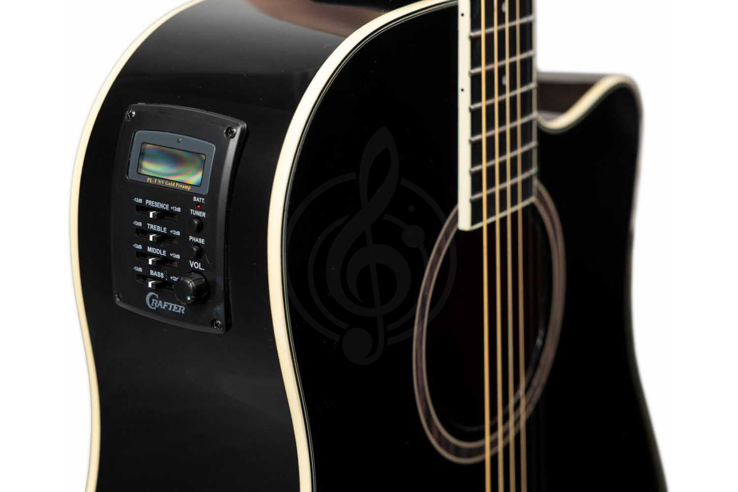 Электроакустическая гитара CRAFTER HD-250 CE/BK - Гитара электроакустическая,  HD-250 CE/BK в магазине DominantaMusic - фото 5