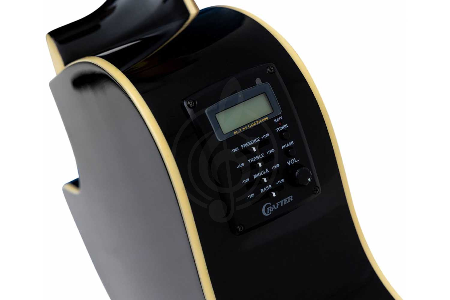 Электроакустическая гитара CRAFTER HG-250 CE/BK - Гитара электроакустическая,  HG-250 CE/BK в магазине DominantaMusic - фото 3