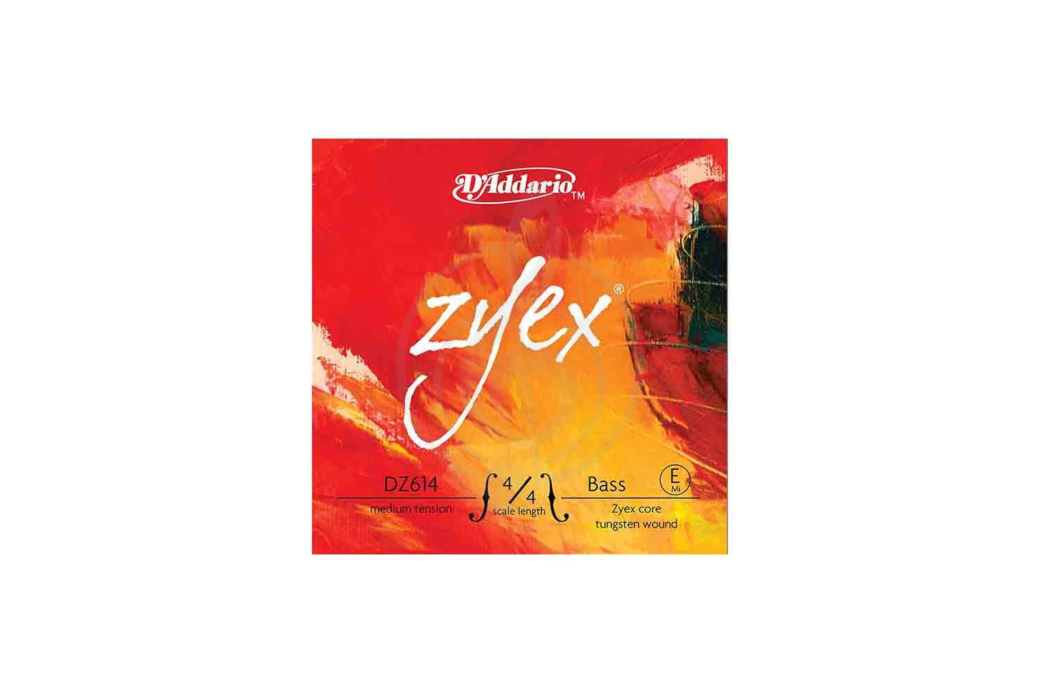 Струны для контрабаса D'Addario DZ614-4/4M Zyex - Отдельная струна Е/Ми для контрабаса, размер 4/4, D'Addario DZ614-4/4M в магазине DominantaMusic - фото 1