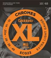 Изображение D'Addario ECG23 - струны для электрогитары Extra Light, хром, 3-я в оплётке, 10-48