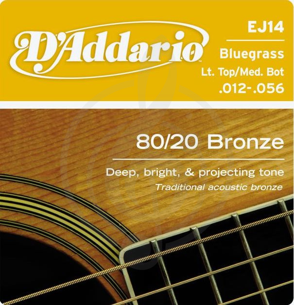 Струны для акустической гитары Струны для акустических гитар D'Addario D'Addario EJ14 Bronze Струны для акустической гитары 12-56 EJ14 - фото 1