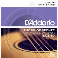 Изображение D'Addario EJ26-3D Струны для акустической гитары 11-52