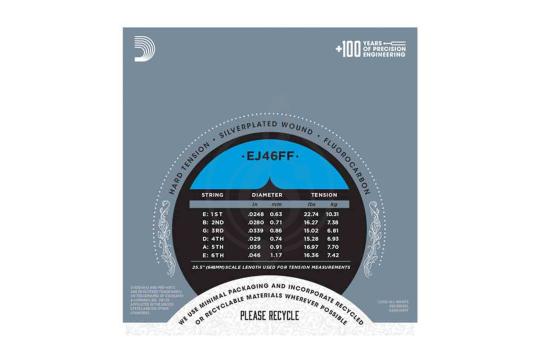 Струны для классической гитары D'Addario EJ46FF Pro-Arte Carbon - Струны для классической гитары, D'Addario EJ46FF в магазине Доминанта мьюзик - фото 3