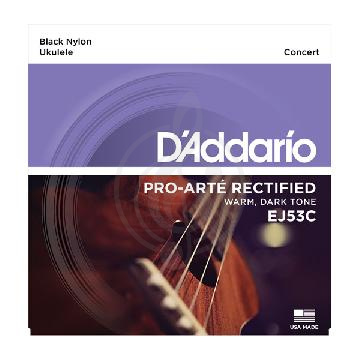 Струны для укулеле концерт Струны для укулеле концерт D'Addario D'ADDARIO EJ53C струны для укулеле концерт, черный нейлон EJ53C - фото 1