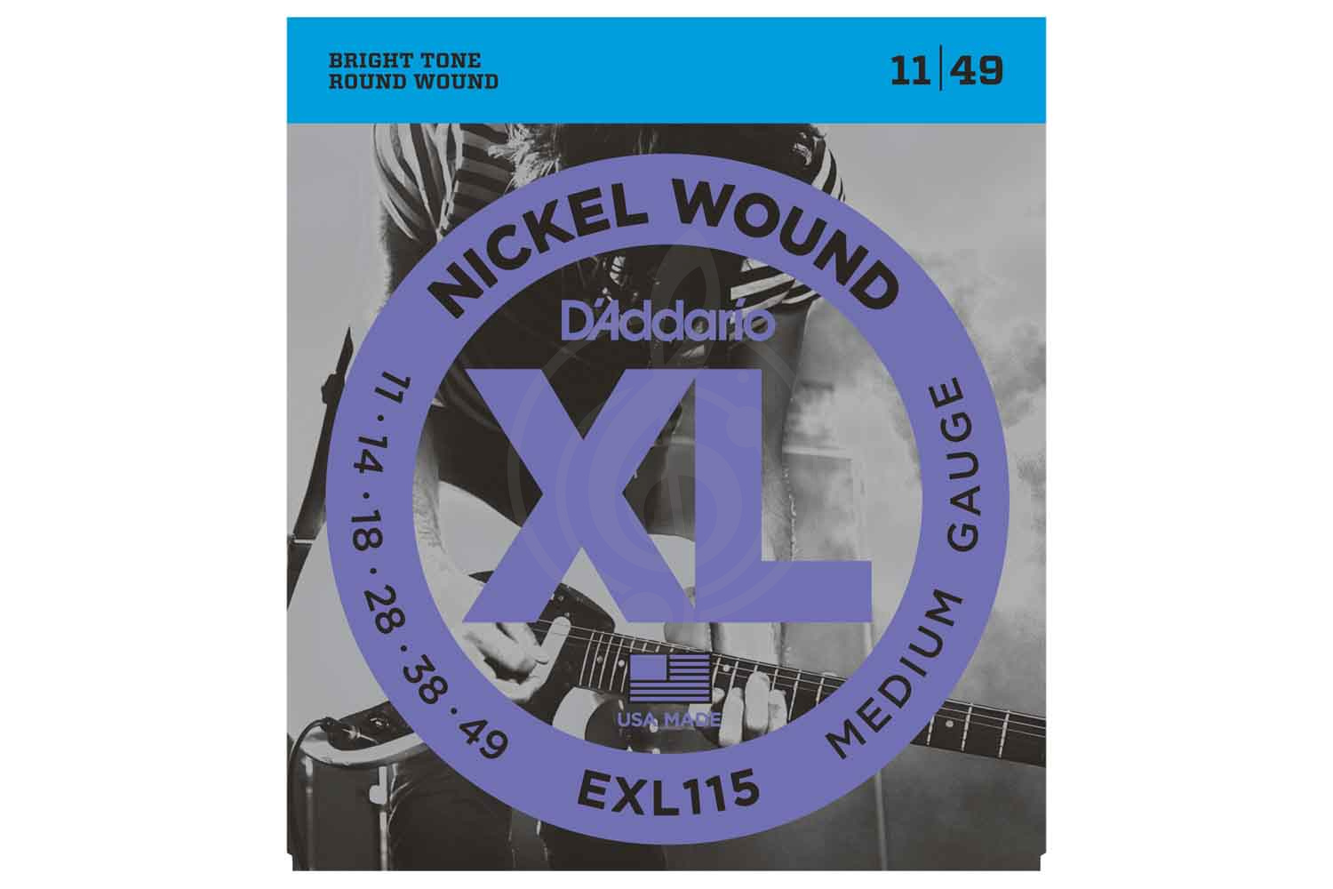 Струны для электрогитары Струны для электрогитар D'Addario D`Addario EXL115 XL NICKEL WOUND - Струны для электрогитары EXL115 XL - фото 1