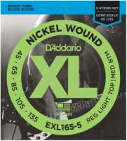 Изображение D'Addario EXL165-5 Струны для бас-гитары 45-135