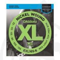 Изображение D'Addario EXL165-6 Струны для бас-гитары 32-135