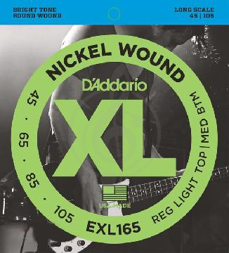 Изображение Струны для бас-гитары D'Addario EXL165 XL