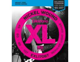 Изображение D'Addario EXL170BT - Струны БАС long 045-107