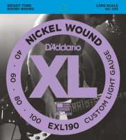 Изображение D`Addario EXL190 Струны для бас-гитары 40-100