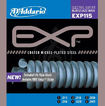 Изображение D'Addario EXP115 Струны для электрогитары 11-49