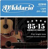 Изображение D'Addario EZ910 Струны для акустической гитары 11-52