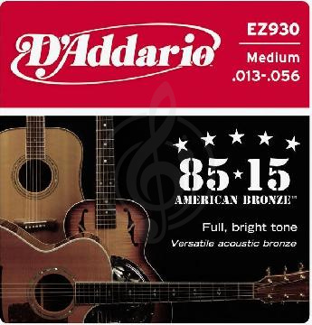 Изображение D'Addario EZ930 Струны для акустической гитары 13-56