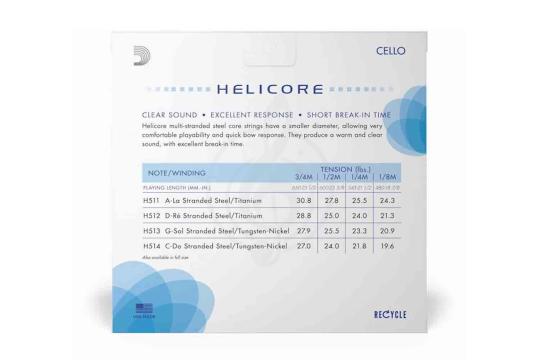 D'ADDARIO H510 3/4M - Струны для виолончели - фото 2 Струны для виолончели D'ADDARIO H510 3/4M - Струны для виолончели, H510 3/4M в магазине DominantaMusic - фото 2