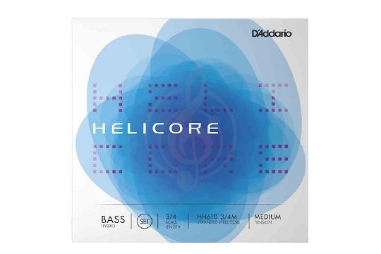 Струны для контрабаса D'Addario HH610-3/4M Helicore - Комплект струн для контрабаса 3/4, D'Addario HH610-3/4M в магазине DominantaMusic - фото 1
