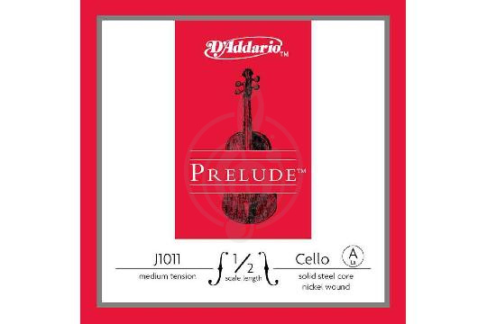 Струны для виолончели D'Addario J1011-1/2M-B10 Prelude - Отдельная струна A/Ля для виолончели 1/2, среднее натяжение, D'Addario J1011-1/2M-B10 Prelude в магазине DominantaMusic - фото 1