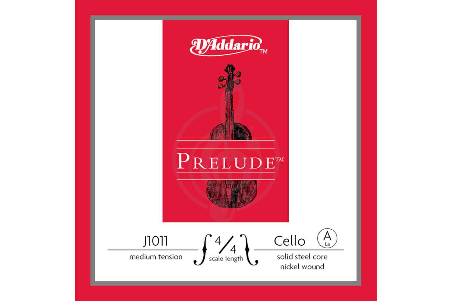 Струны для виолончели D'Addario J1011-4/4M Prelude - Струна А для виолончели 4/4, среднее натяжение, D'Addario J1011-4/4M Prelude в магазине DominantaMusic - фото 1