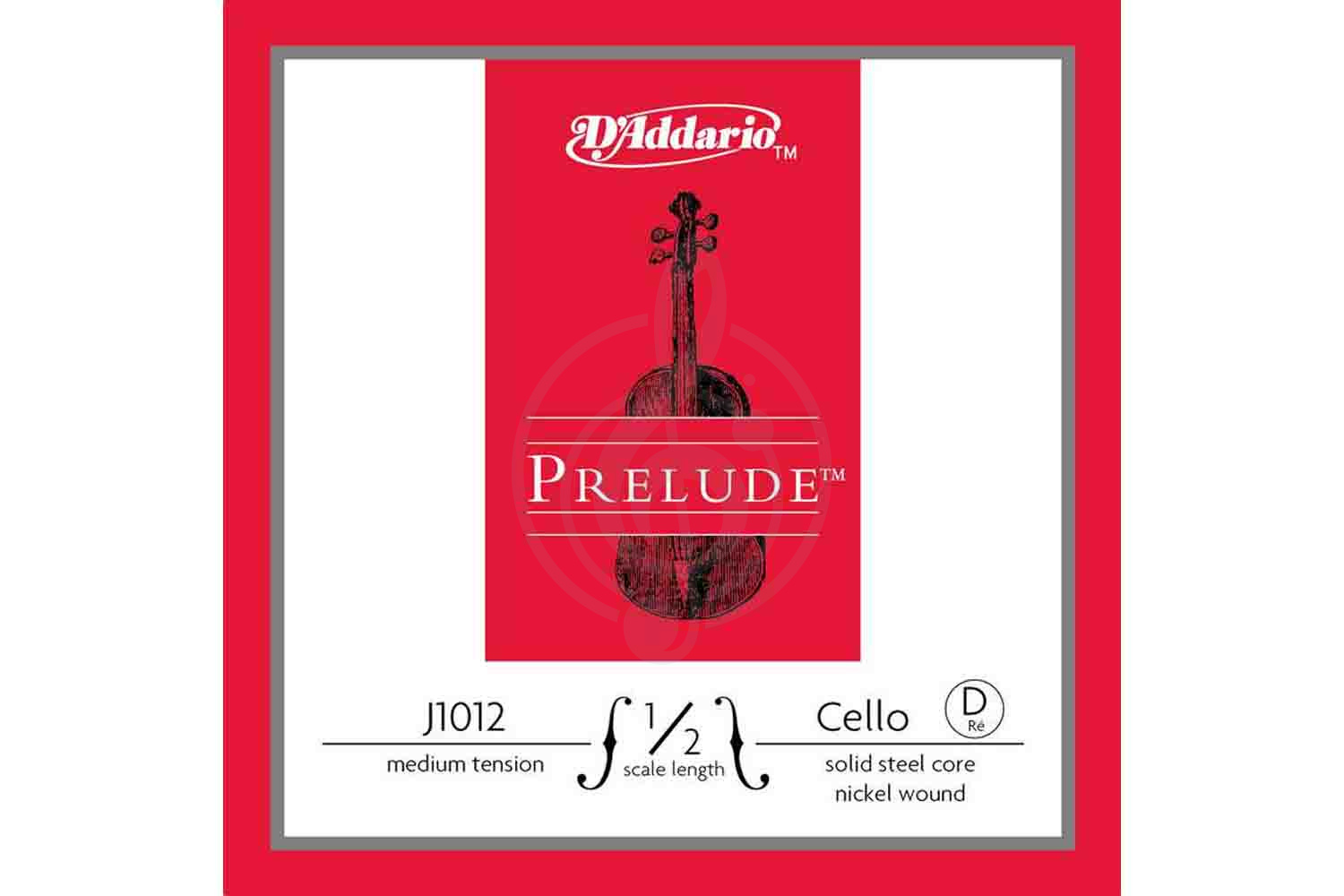 Струны для виолончели D'Addario J1012-1/2M-B10 Prelude - Отдельная струна D/Ре для виолончели 1/2, среднее натяжение, D'Addario J1012-1/2M-B10 Prelude в магазине DominantaMusic - фото 1