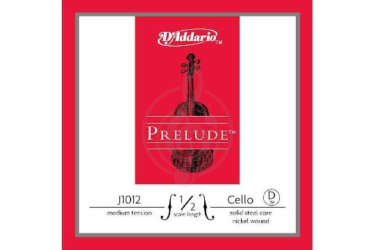 Струны для виолончели D'Addario J1012-1/2M-B10 Prelude - Отдельная струна D/Ре для виолончели 1/2, среднее натяжение, D'Addario J1012-1/2M-B10 Prelude в магазине DominantaMusic - фото 1