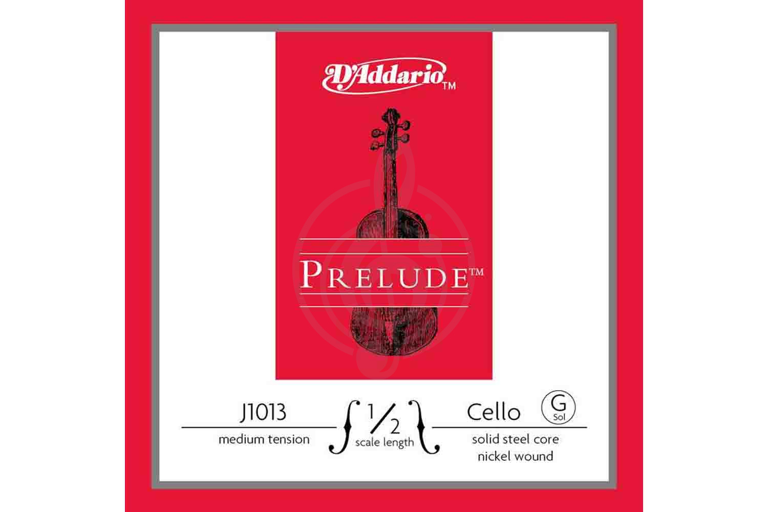 Струны для виолончели D'Addario J1013-1/2M Prelude - Отдельная струна G/Соль для виолончели 1/2, среднее натяжение, D'Addario J1013-1/2M Prelude в магазине DominantaMusic - фото 1