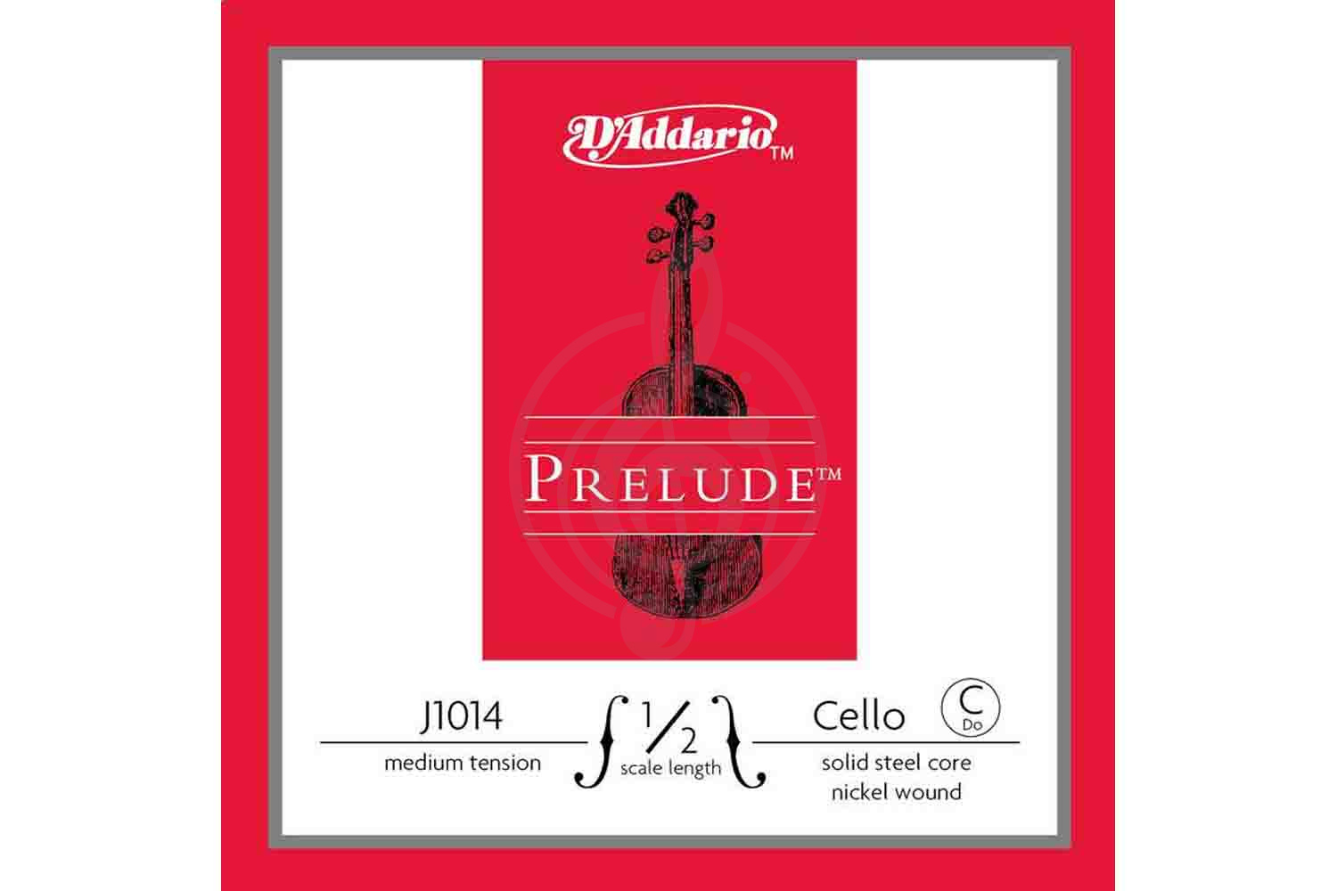 Струны для виолончели D'Addario J1014-1/2M Prelude - Отдельная струна С/До для виолончели 1/2, среднее натяжение, D'Addario J1014-1/2M Prelude в магазине DominantaMusic - фото 1