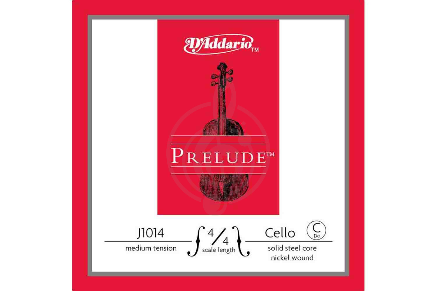 Струны для виолончели D'Addario J1014-4/4M Prelude - Отдельная струна До/С для виолончели 4/4, среднее натяжение, D'Addario J1014-4/4M Prelude в магазине DominantaMusic - фото 1
