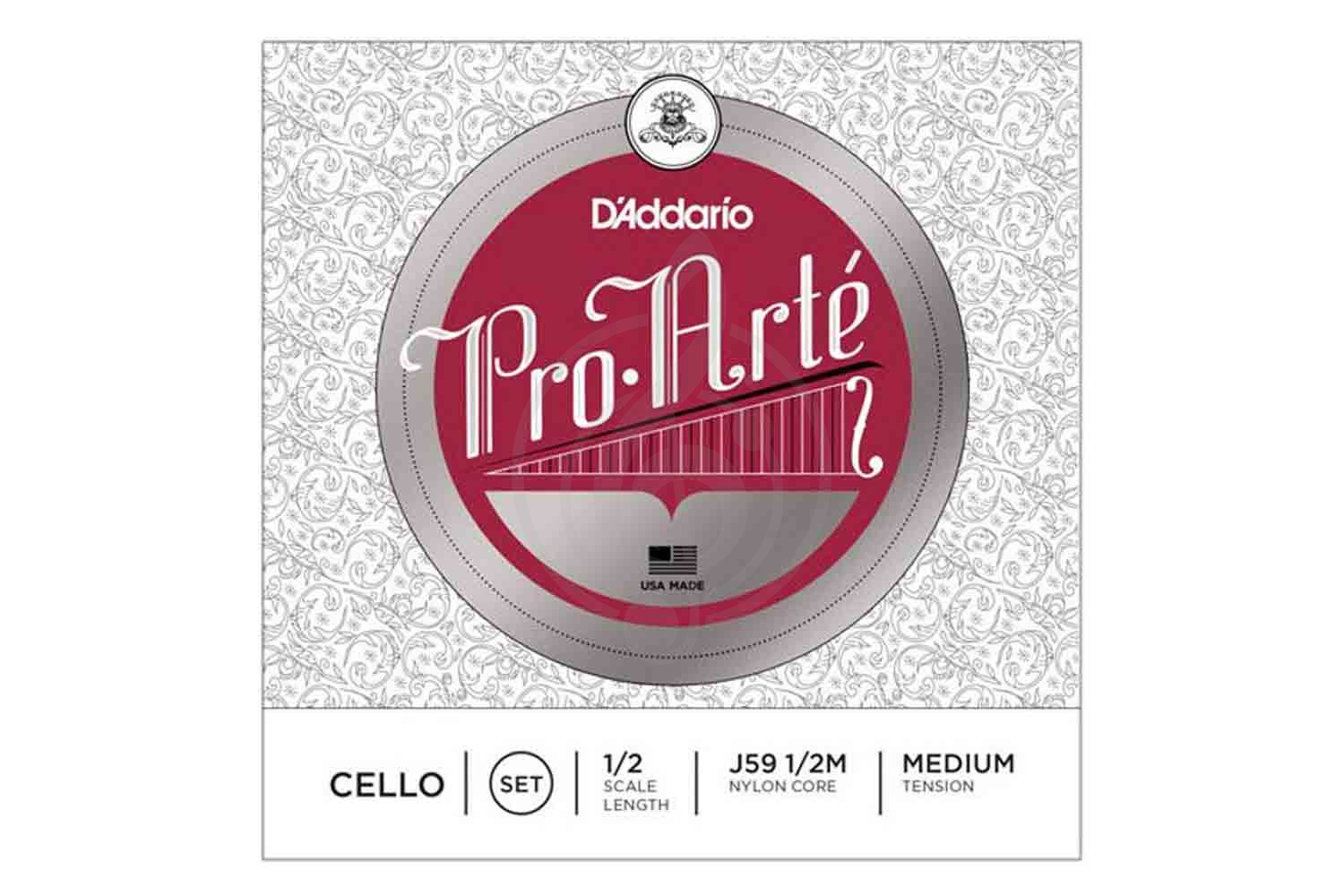 Струны для виолончели D`Addario J59 1/2M - Струны для виолончели,  J59 1/2M в магазине DominantaMusic - фото 1