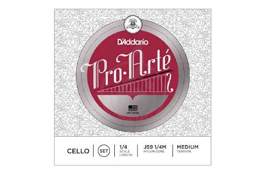 Струны для виолончели D`Addario J59 1/4M - Струны для виолончели,  J59 1/4M в магазине DominantaMusic - фото 1