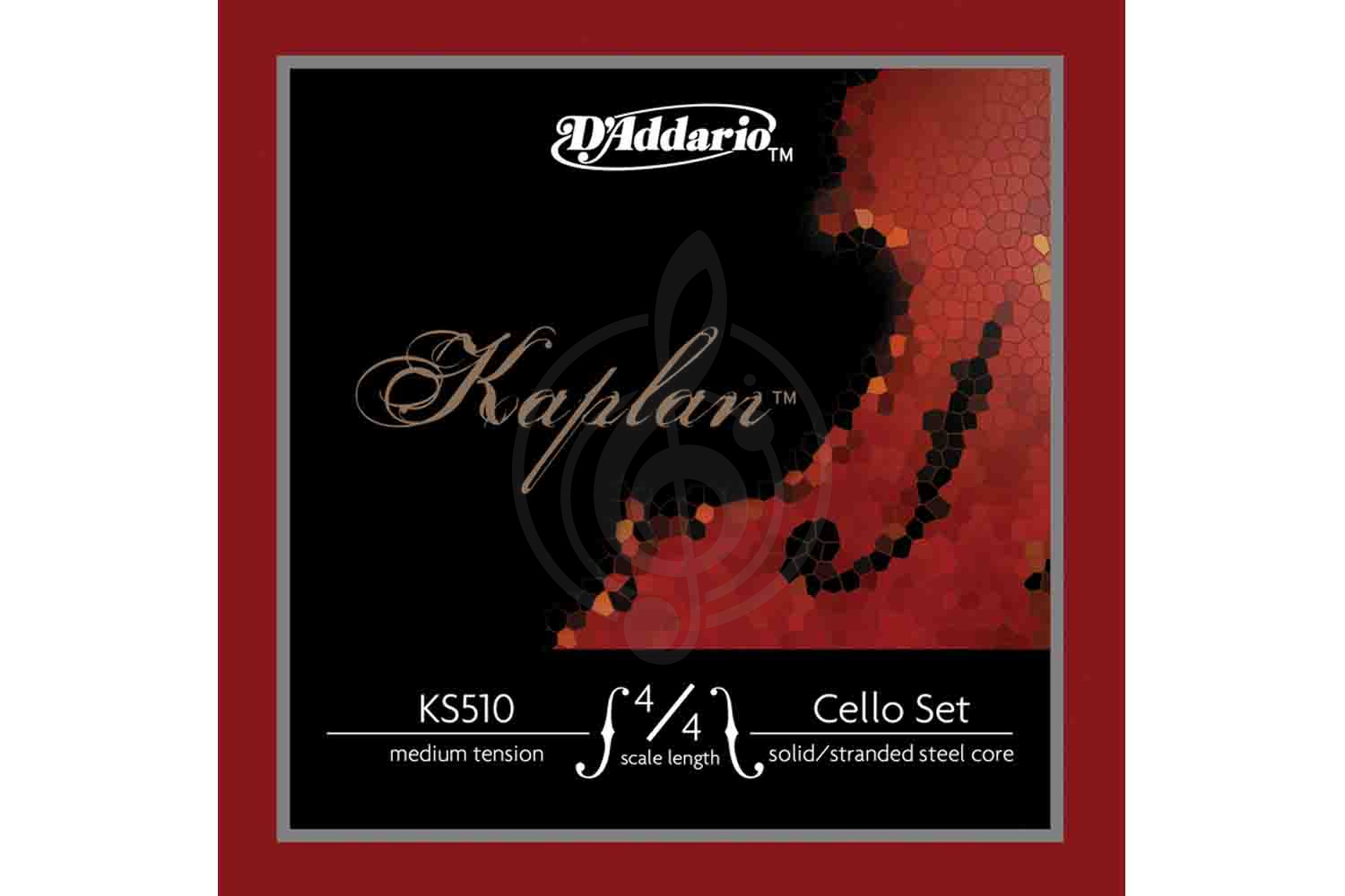 Струны для виолончели D'Addario KS510-4/4M Kaplan - Комплект струн для виолончели 4/4, среднее натяжение, D'Addario KS510-4/4M Kaplan в магазине DominantaMusic - фото 1