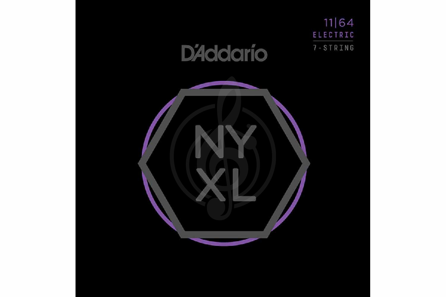 Струны для электрогитары D'Addario NYXL1164 NYXL - Комплект струн для 7-струнной электрогитары, D'Addario NYXL1164 NYXL в магазине Доминанта мьюзик - фото 1