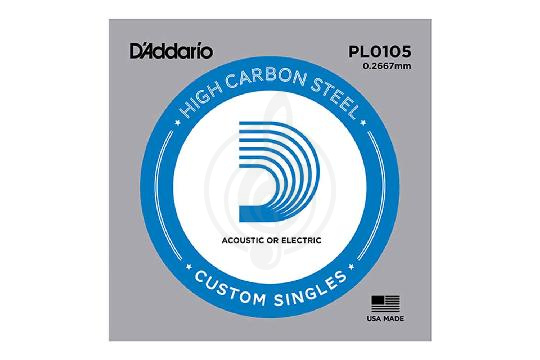 Изображение Струны для электрогитары D'Addario PL0105 Plain Steel