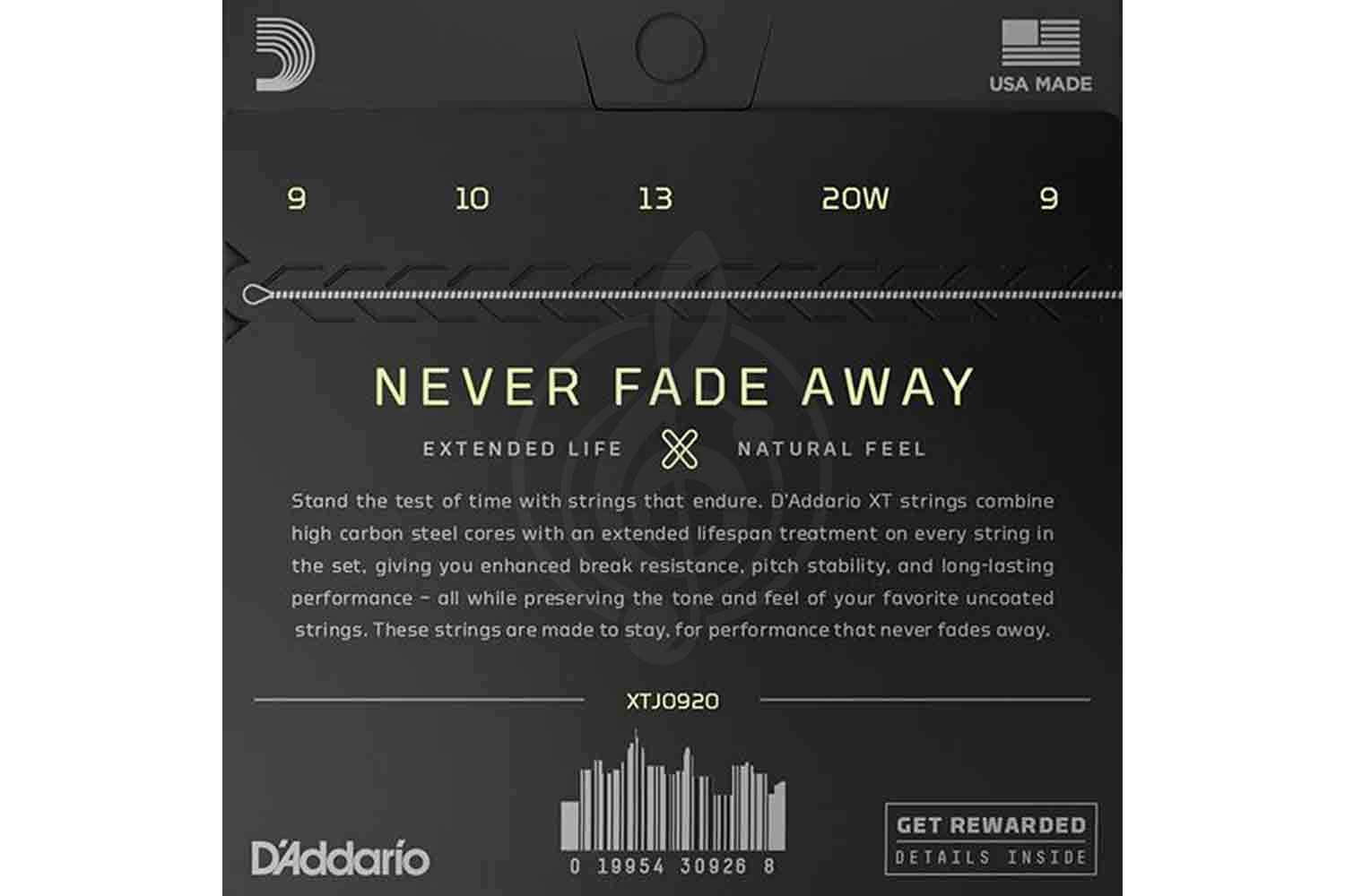 Струны для банджо D'Addario XTJ0920 XT - Струны для 5-струнного банджо, D'Addario XTJ0920 в магазине DominantaMusic - фото 2