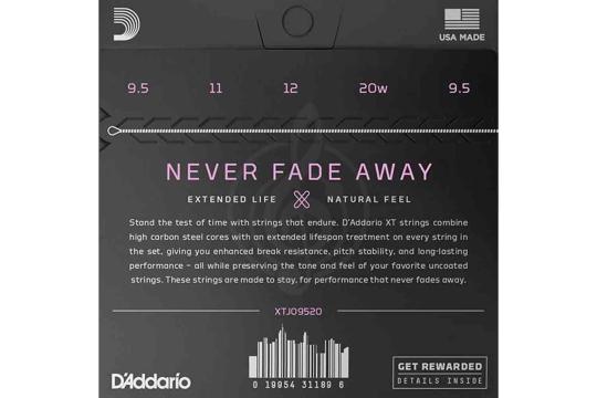 D'Addario XTJ09520 XT - Cтруны для 5-струнного банджо - фото 2 Струны для банджо D'Addario XTJ09520 XT - Cтруны для 5-струнного банджо, XTJ09520 в магазине DominantaMusic - фото 2